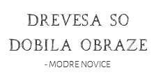 Drevesa so dobila obraze
- MODRE NOVICE